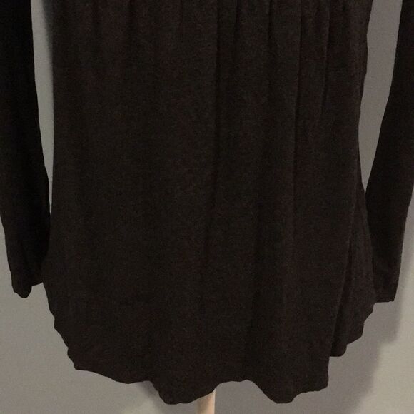 Veronique Maternity Heather Grey Log Sleeve Top - Picture 3 of 5